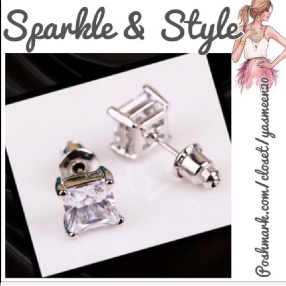 🌟 New Silver Diamond Studs